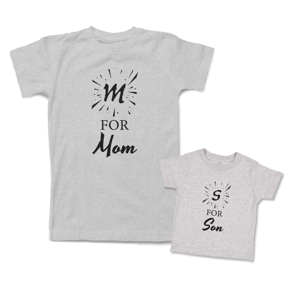 Mommy and Me Outfits M for Mom Sparkle S for Son Sparkle Cotton Match Clothes - Picture 9 of 9